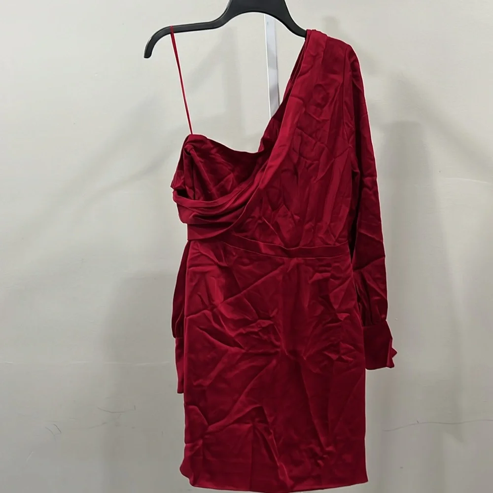 SIMKHAI Cameron Dress in Cherry - Picture 7 of 8
